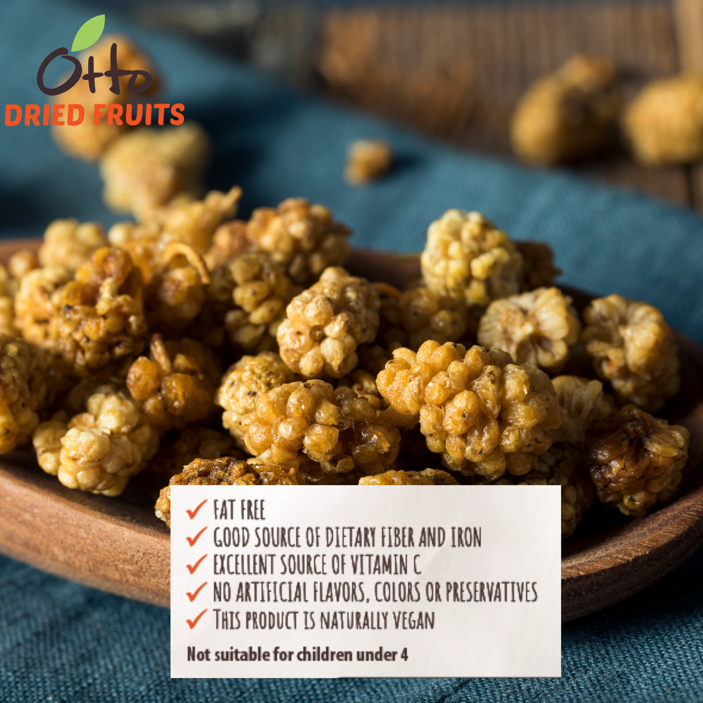 Dried Turkish Mulberries 8 oz. (227g)